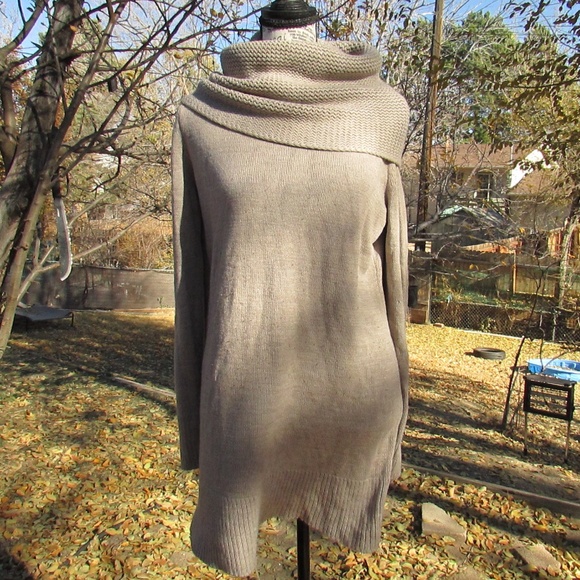 H&M Taupe Cowl Neck Sweater - Picture 1 of 6